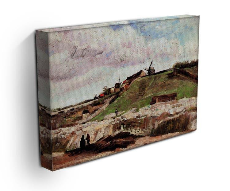 The Hill of Montmartre with Quarry by Van Gogh Canvas Print & Poster - Canvas Art Rocks - 3