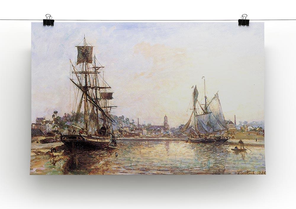 The Honfleur Port 2 by Monet Canvas Print & Poster - Canvas Art Rocks - 2