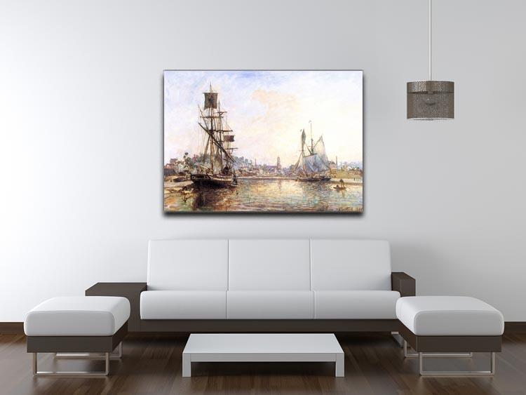 The Honfleur Port 2 by Monet Canvas Print & Poster - Canvas Art Rocks - 4