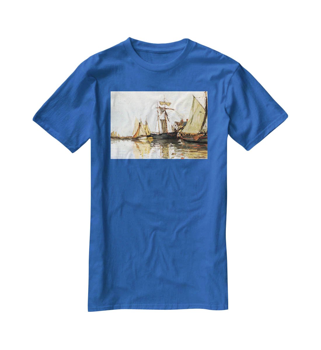 The Honfleur Port by Monet T-Shirt - Canvas Art Rocks - 2