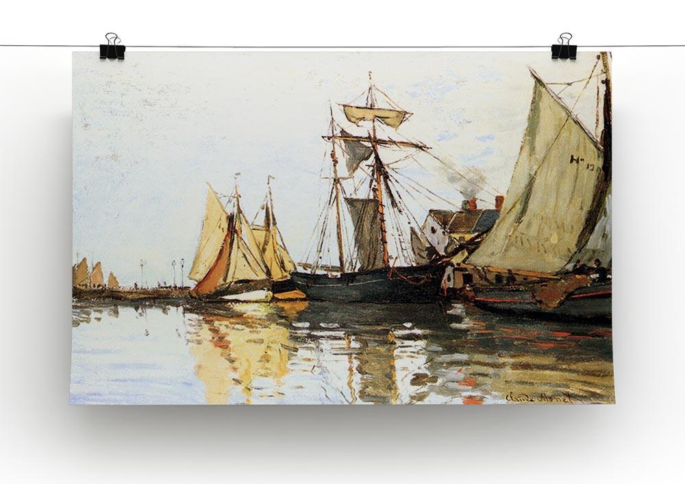 The Honfleur Port by Monet Canvas Print & Poster - Canvas Art Rocks - 2