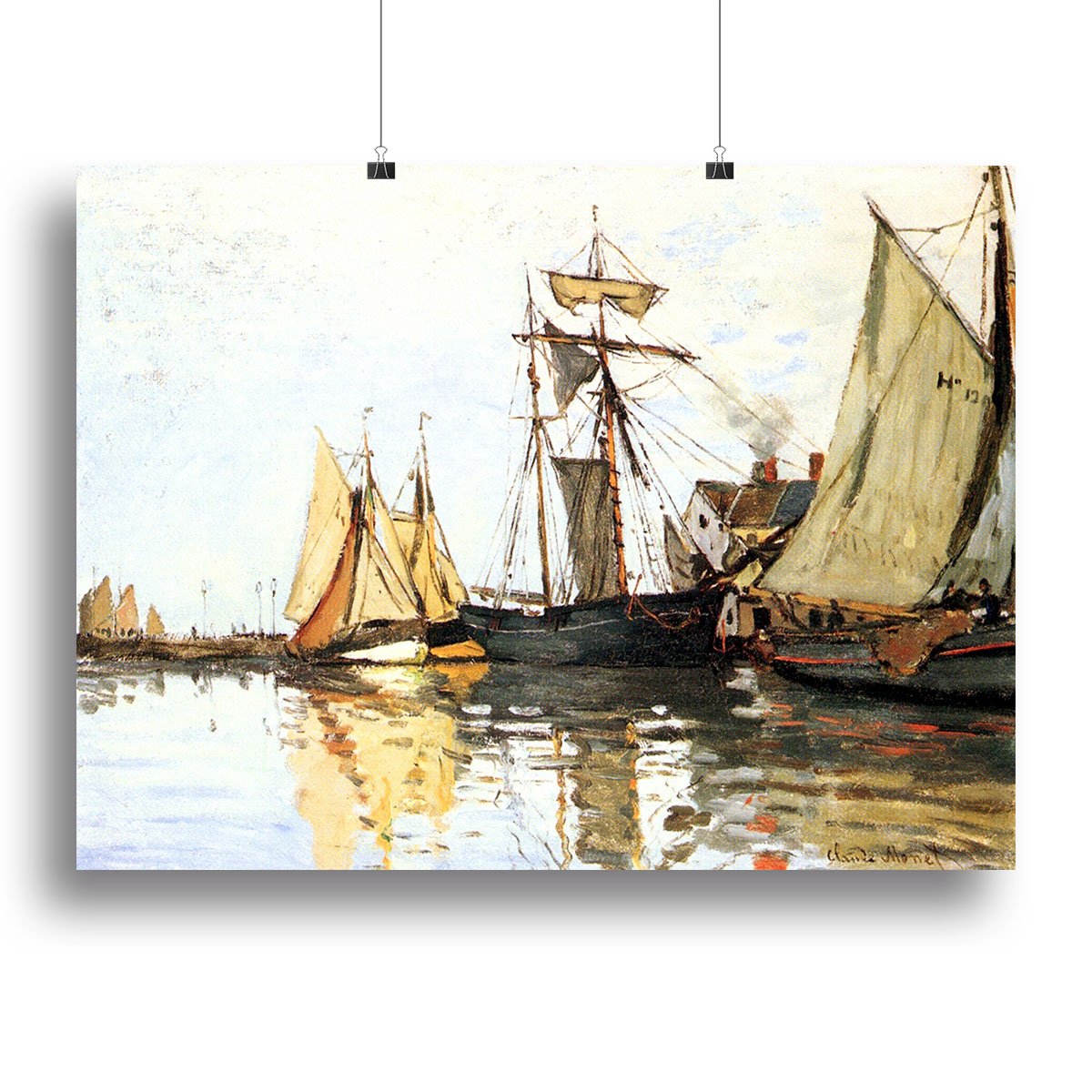 The Honfleur Port by Monet Canvas Print or Poster