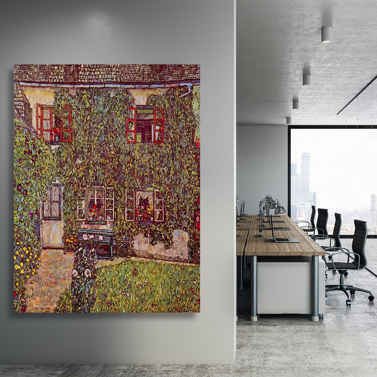 The House of Guard by Klimt Canvas Print or Poster