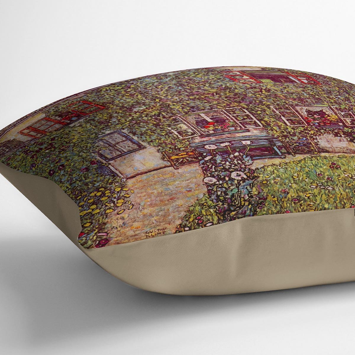 The House of Guard by Klimt Throw Pillow