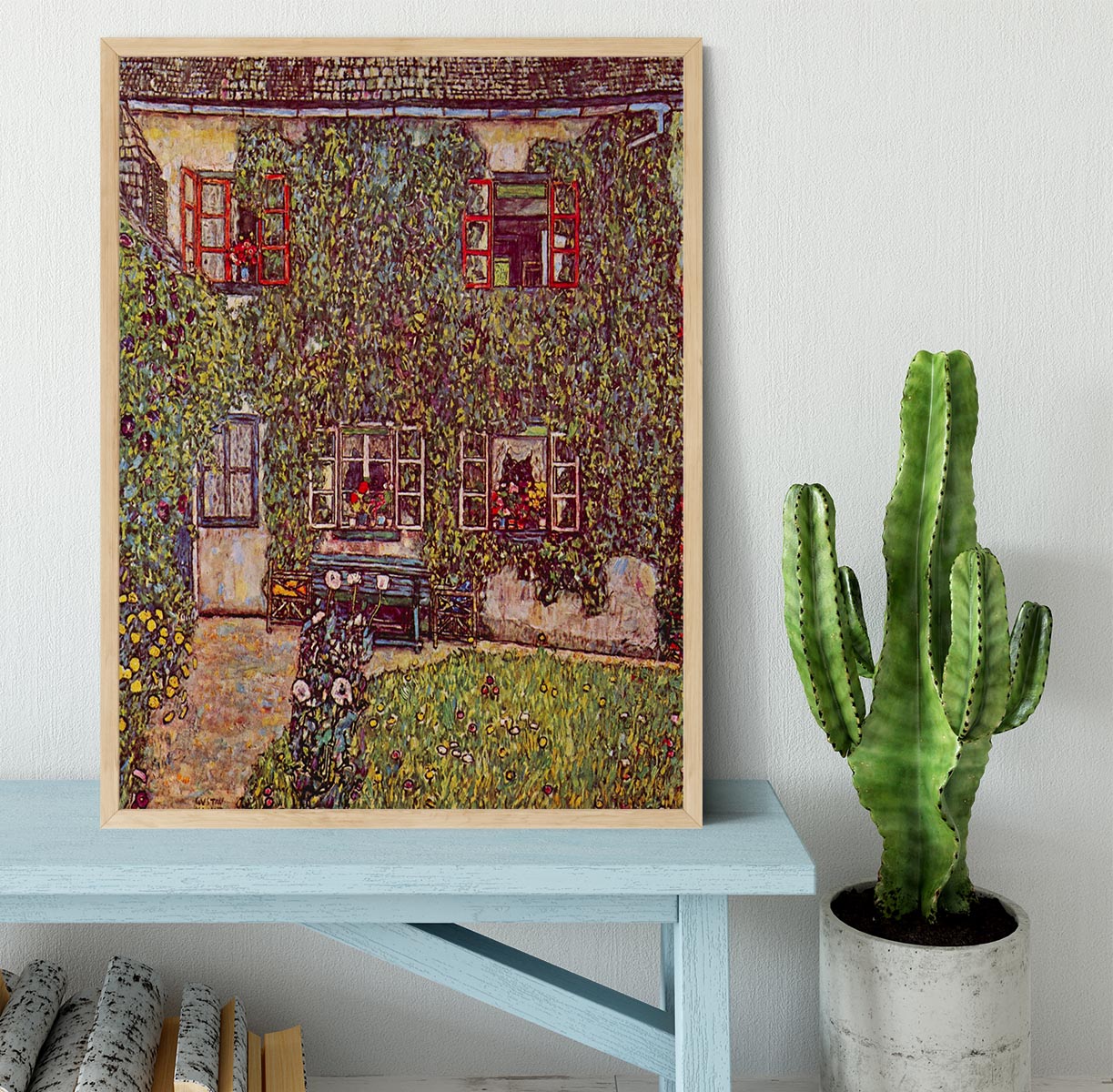 The House of Guard by Klimt Framed Print - Canvas Art Rocks - 4