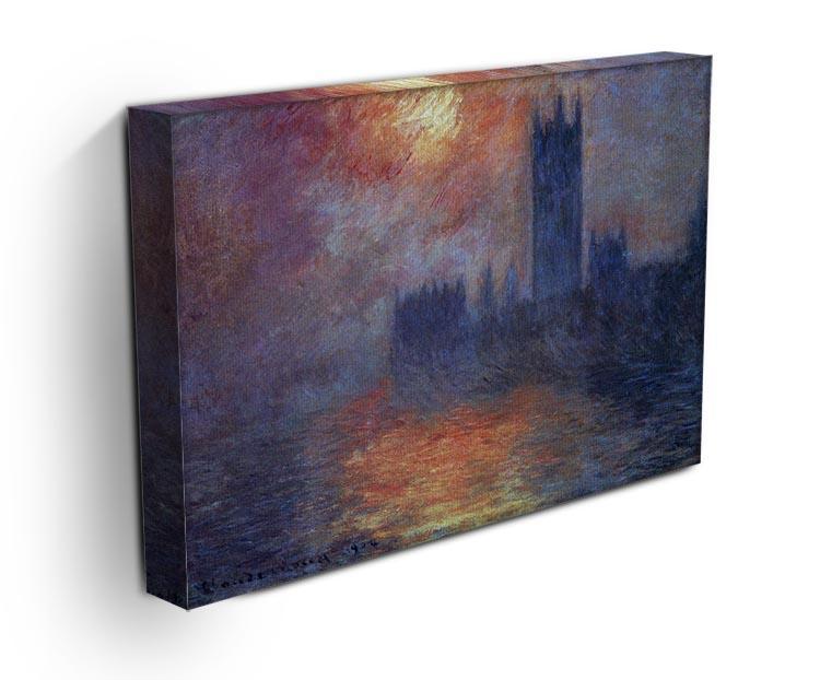 The Houses of Parliament Sunset by Monet Canvas Print & Poster - Canvas Art Rocks - 3