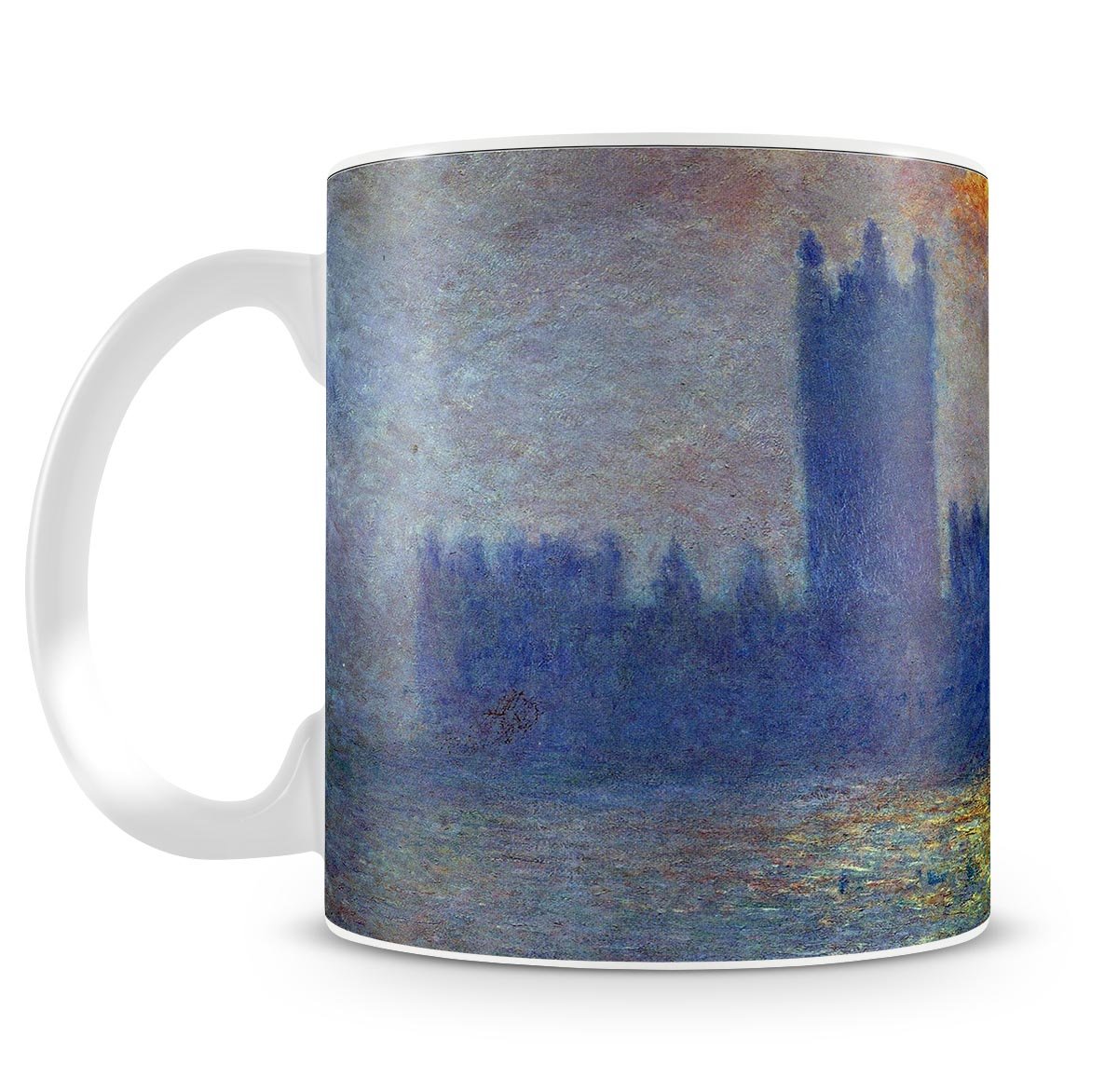 The Houses of Parliament sunlight in the fog by Monet Mug - Canvas Art Rocks - 4