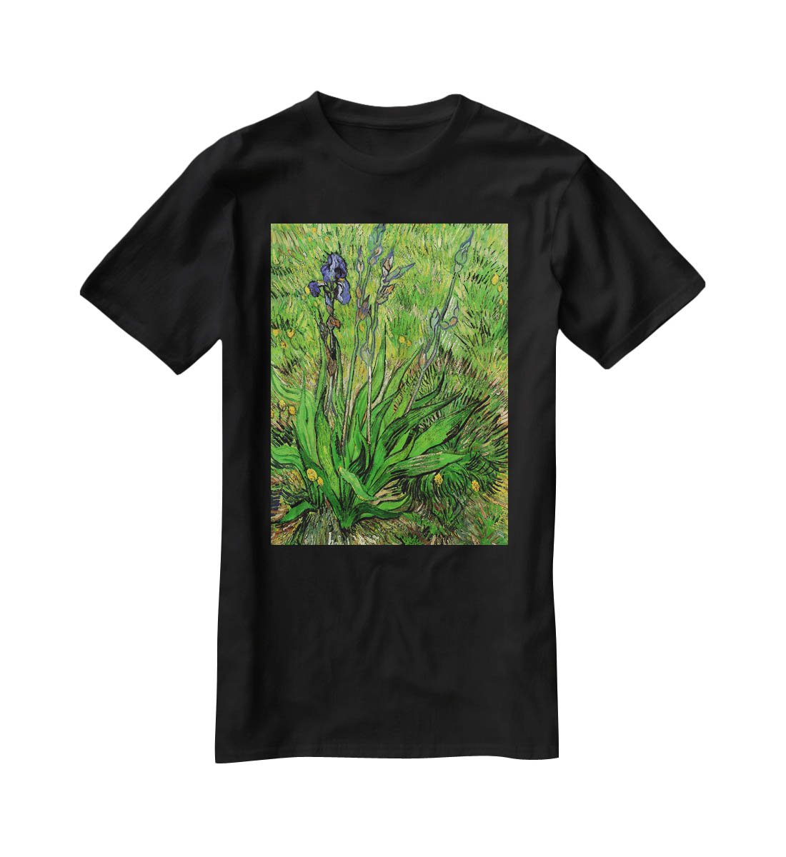 The Iris by Van Gogh T-Shirt - Canvas Art Rocks - 1
