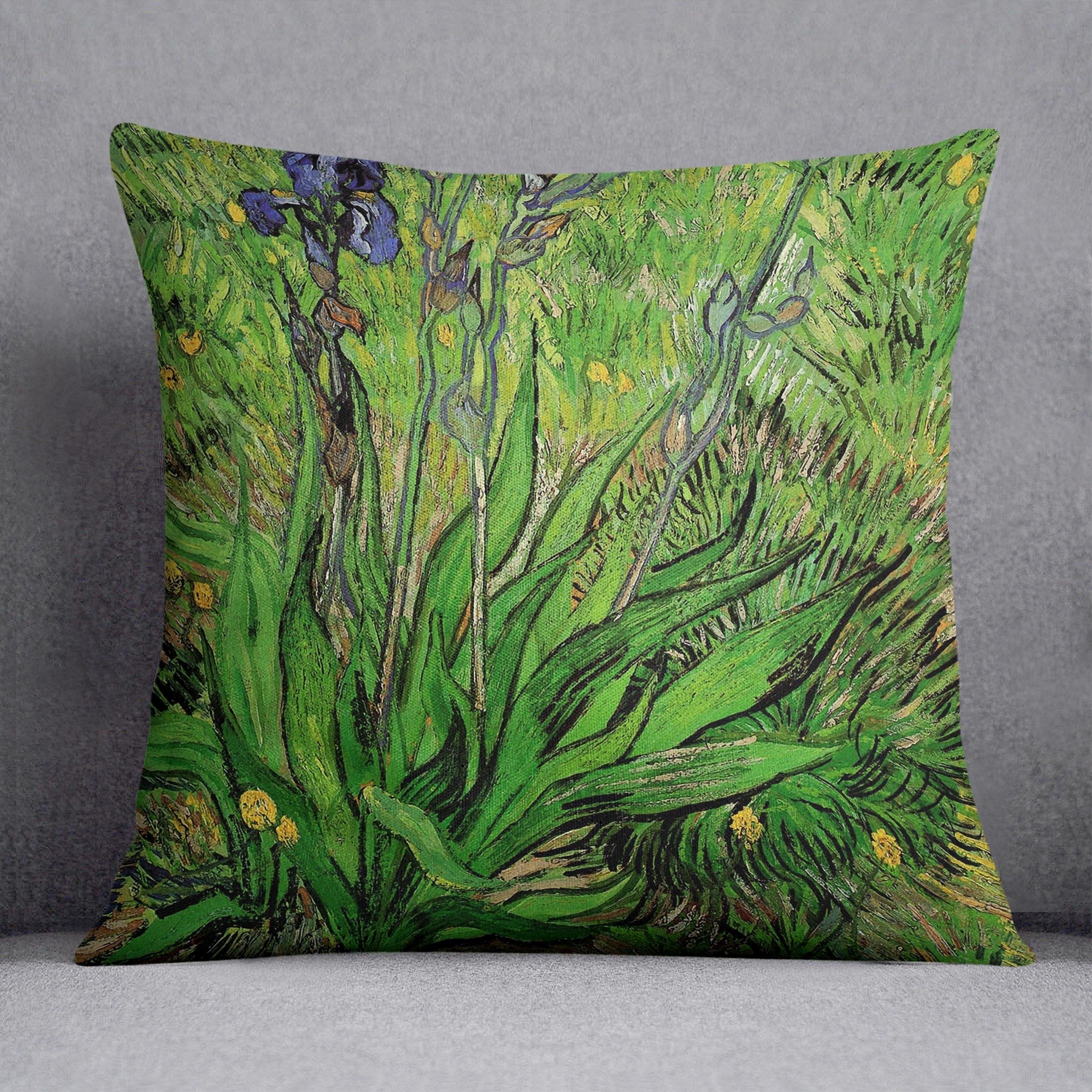 The Iris by Van Gogh Throw Pillow