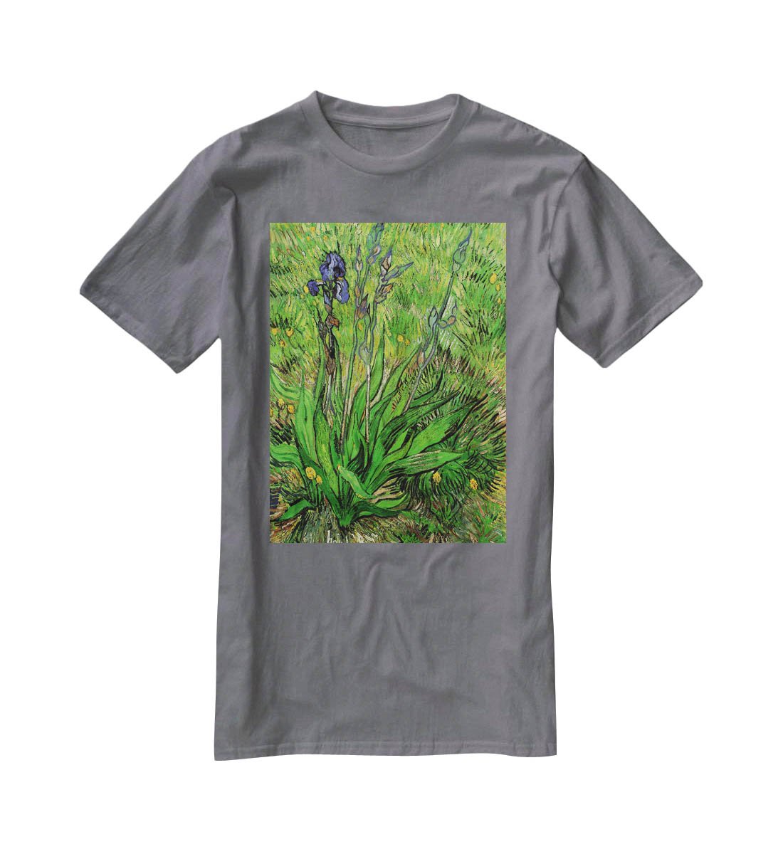 The Iris by Van Gogh T-Shirt - Canvas Art Rocks - 3