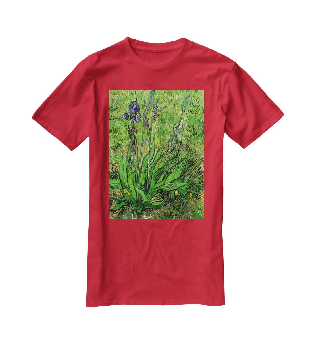 The Iris by Van Gogh T-Shirt - Canvas Art Rocks - 4