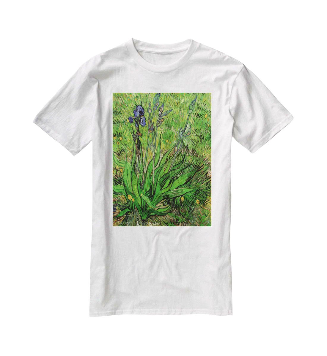 The Iris by Van Gogh T-Shirt - Canvas Art Rocks - 5