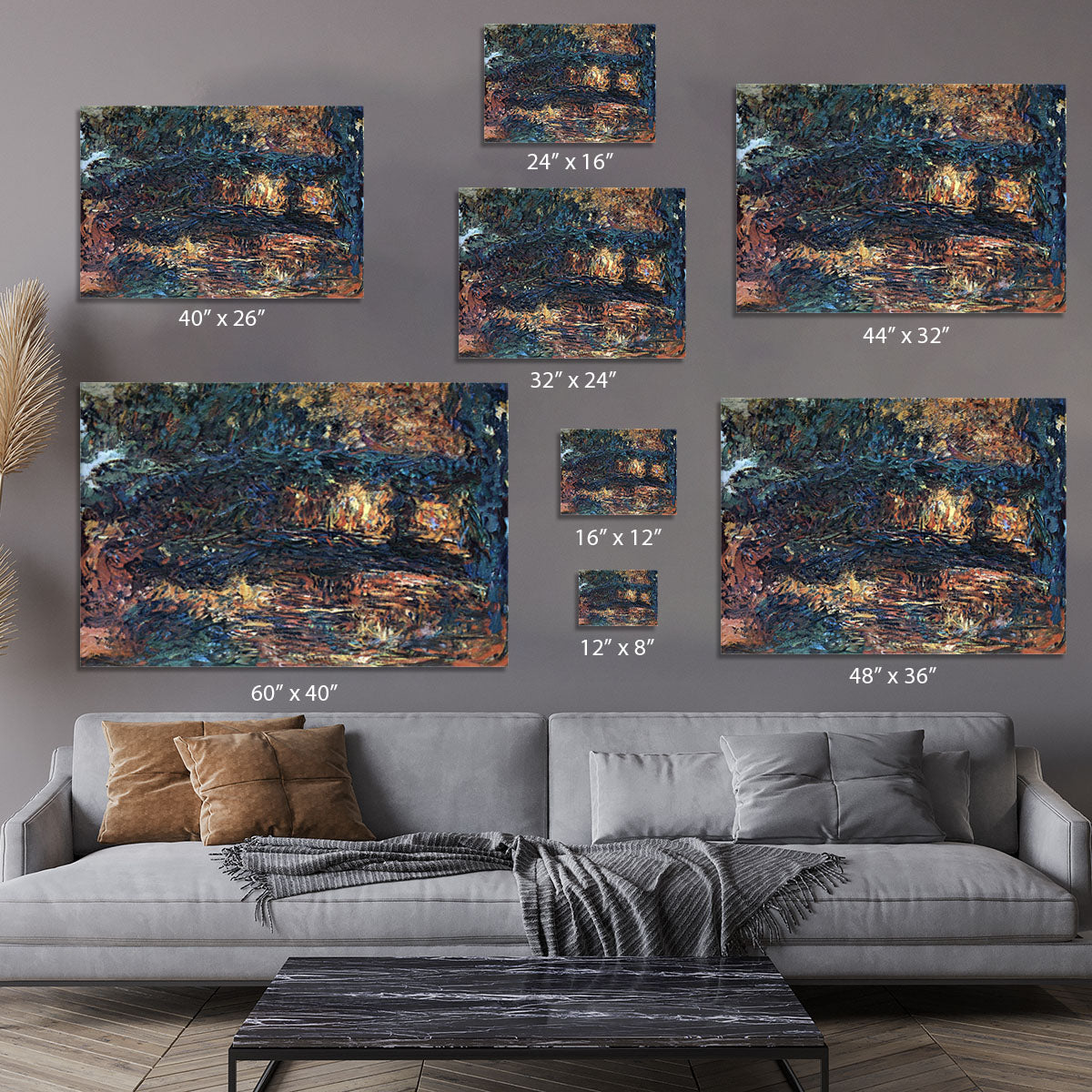 The Japanese Bridge 2 Canvas Print or Poster - Canvas Art Rocks - 7