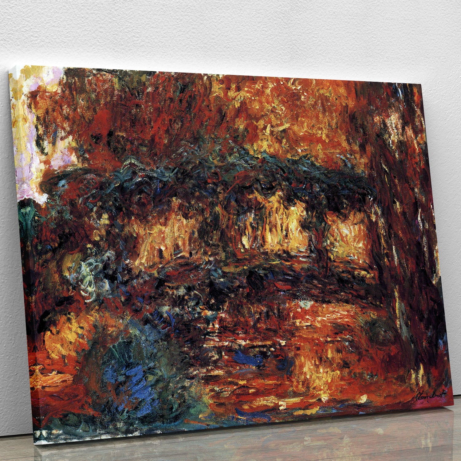 The Japanese Bridge 2 by Monet Canvas Print or Poster - Canvas Art Rocks - 1