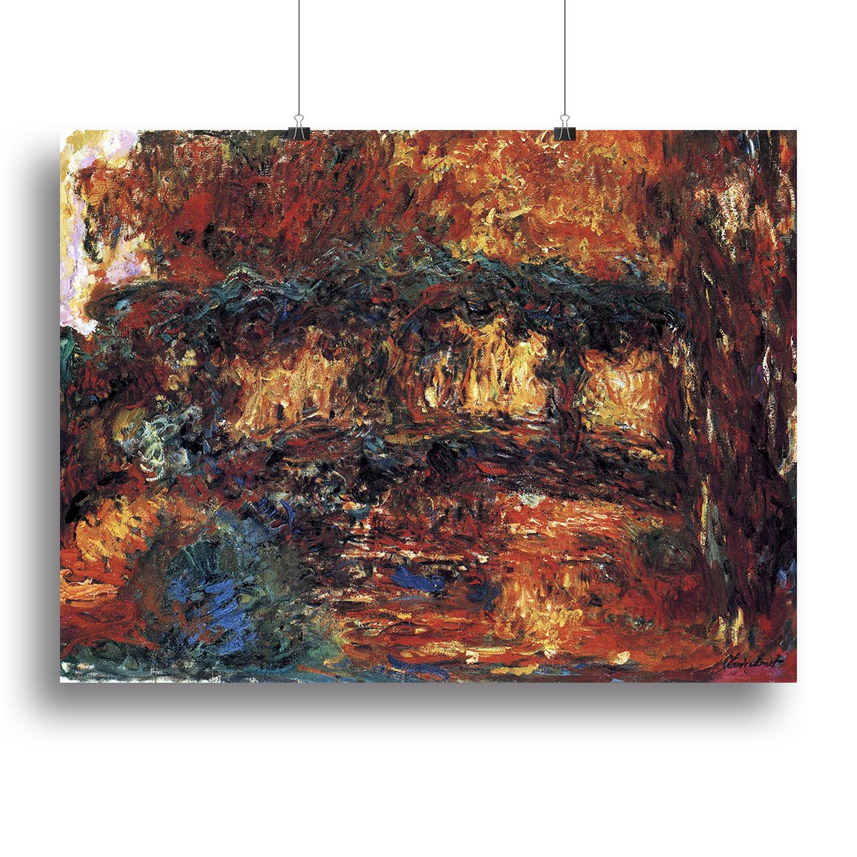 The Japanese Bridge 2 by Monet Canvas Print or Poster