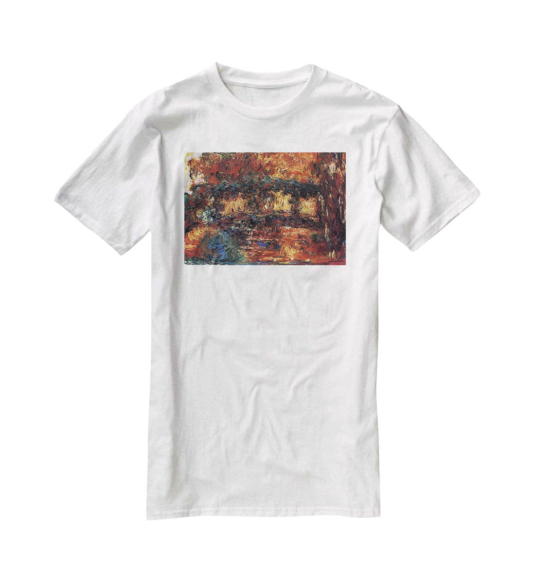 The Japanese Bridge 2 by Monet T-Shirt - Canvas Art Rocks - 5