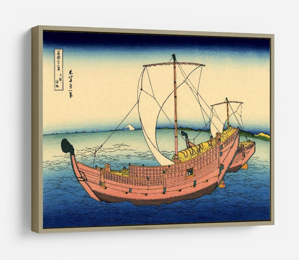 The Kazusa sea route by Hokusai HD Metal Print