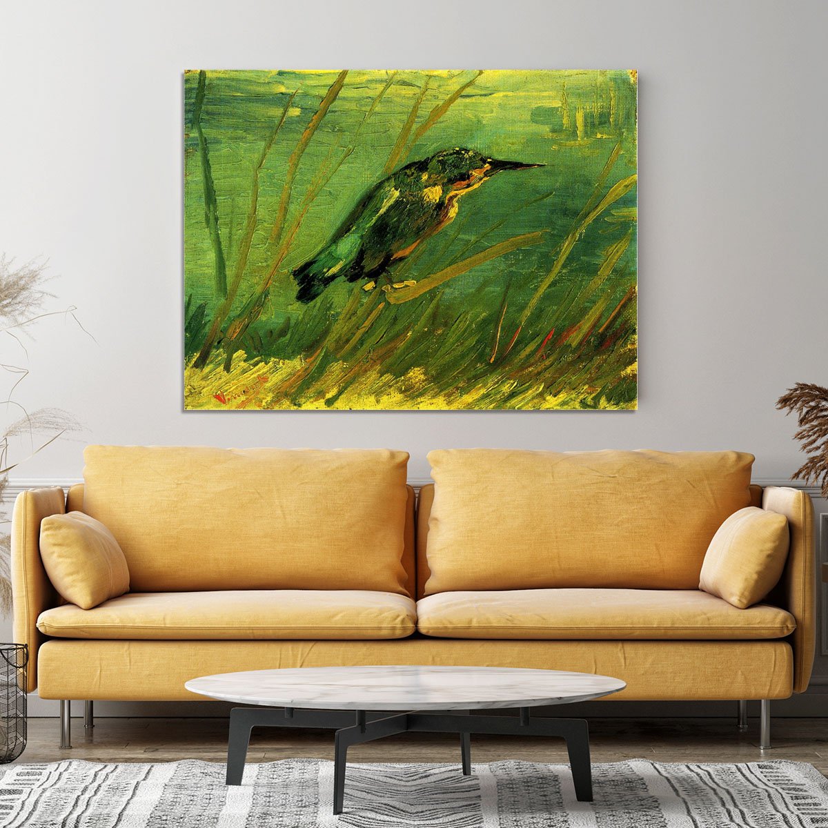 The Kingfisher by Van Gogh Canvas Print or Poster