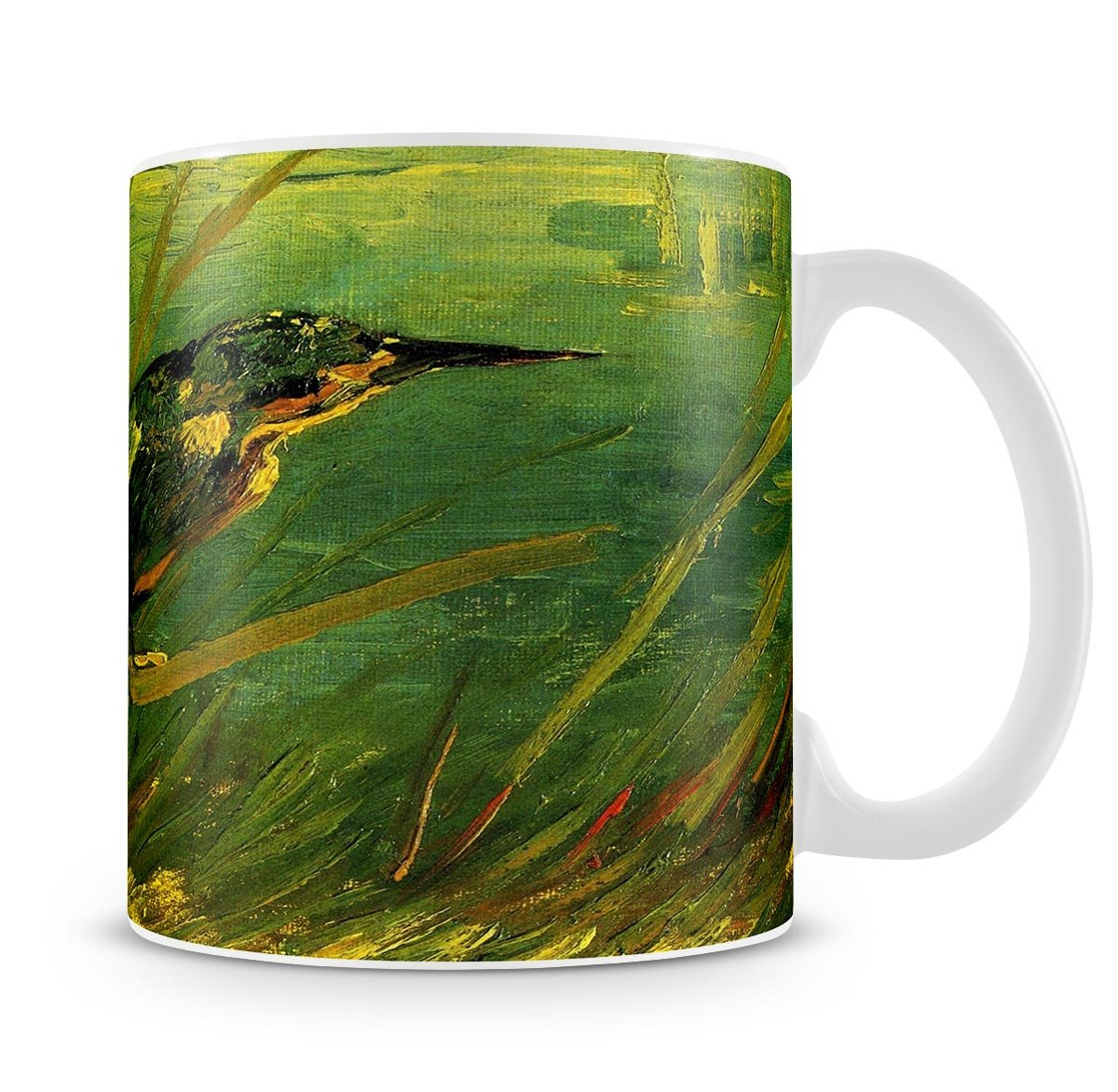 The Kingfisher by Van Gogh Mug - Canvas Art Rocks - 4
