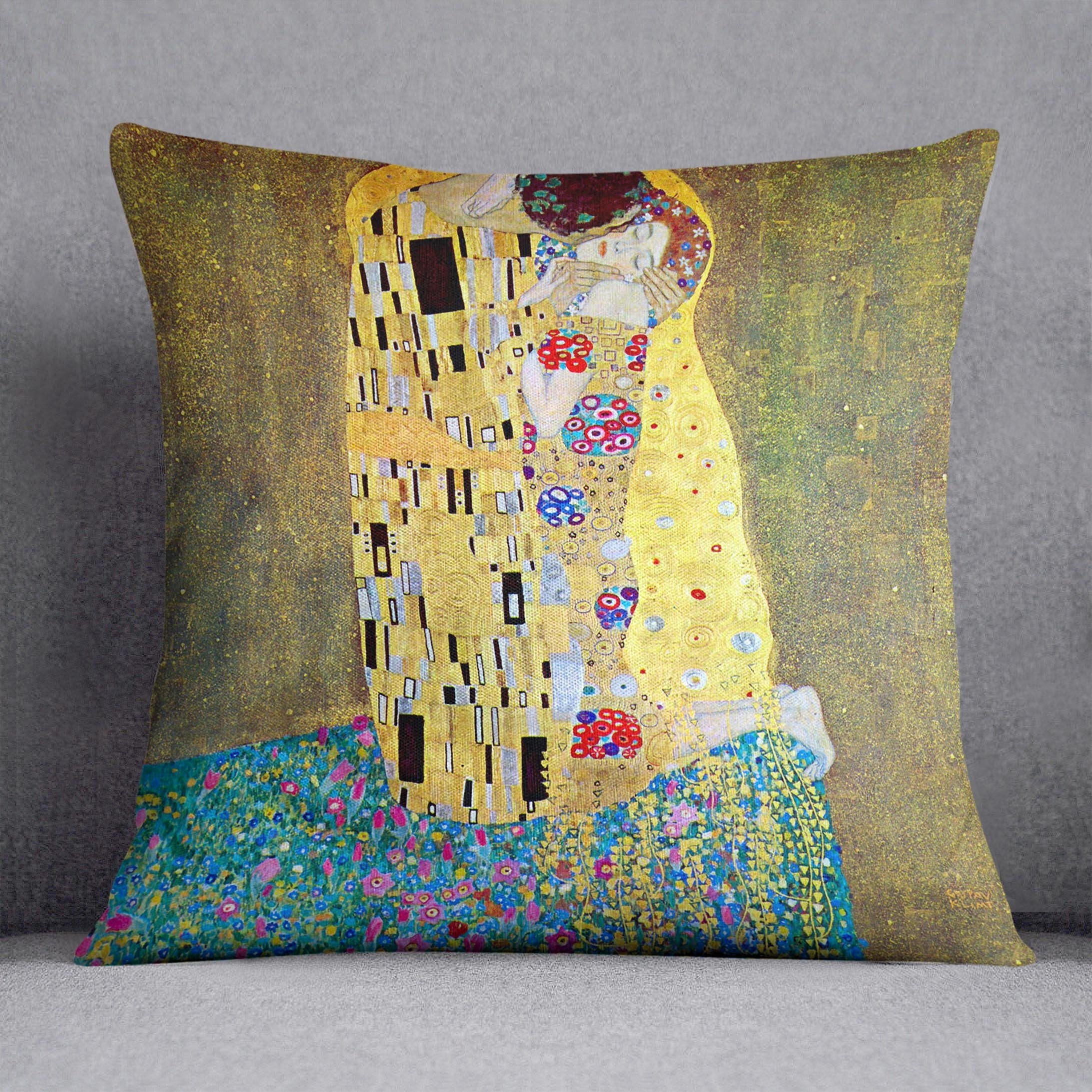 The Kiss 2 by Klimt Throw Pillow