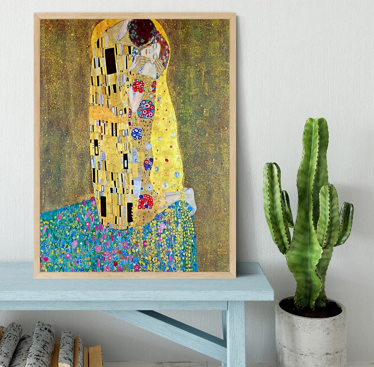 The Kiss 2 by Klimt Framed Print - Canvas Art Rocks - 4