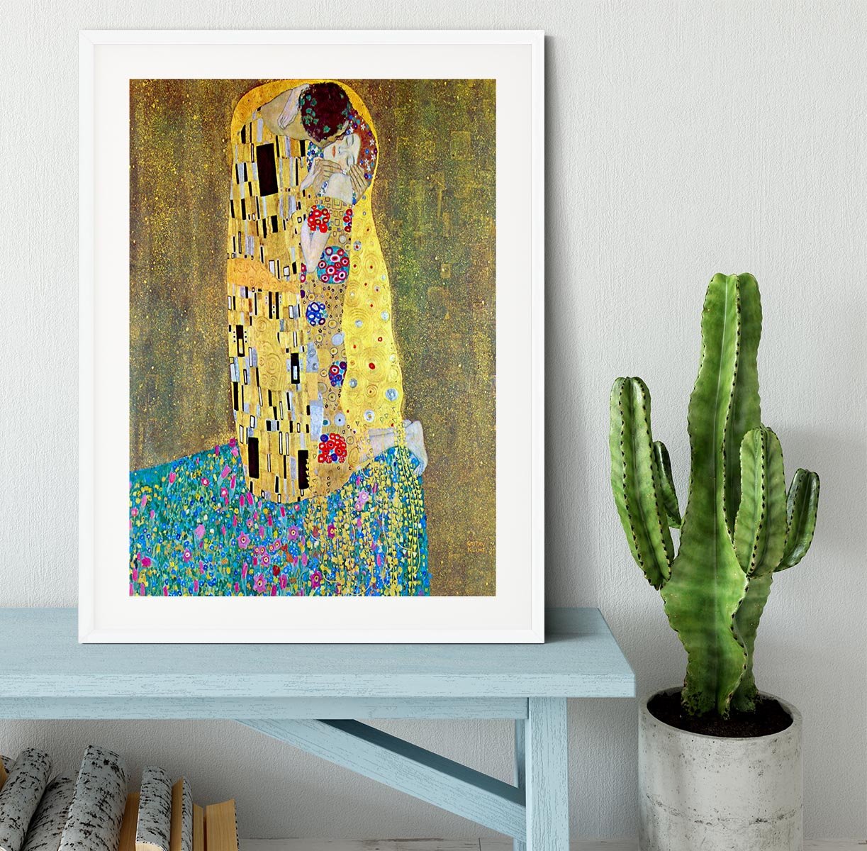 The Kiss 2 by Klimt Framed Print - Canvas Art Rocks - 5