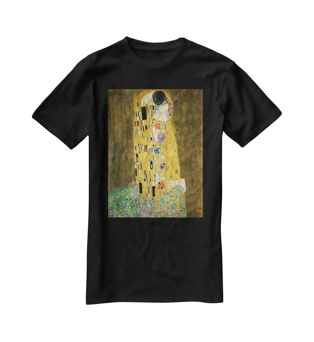 The Kiss by Klimt 2 T-Shirt - Canvas Art Rocks - 1