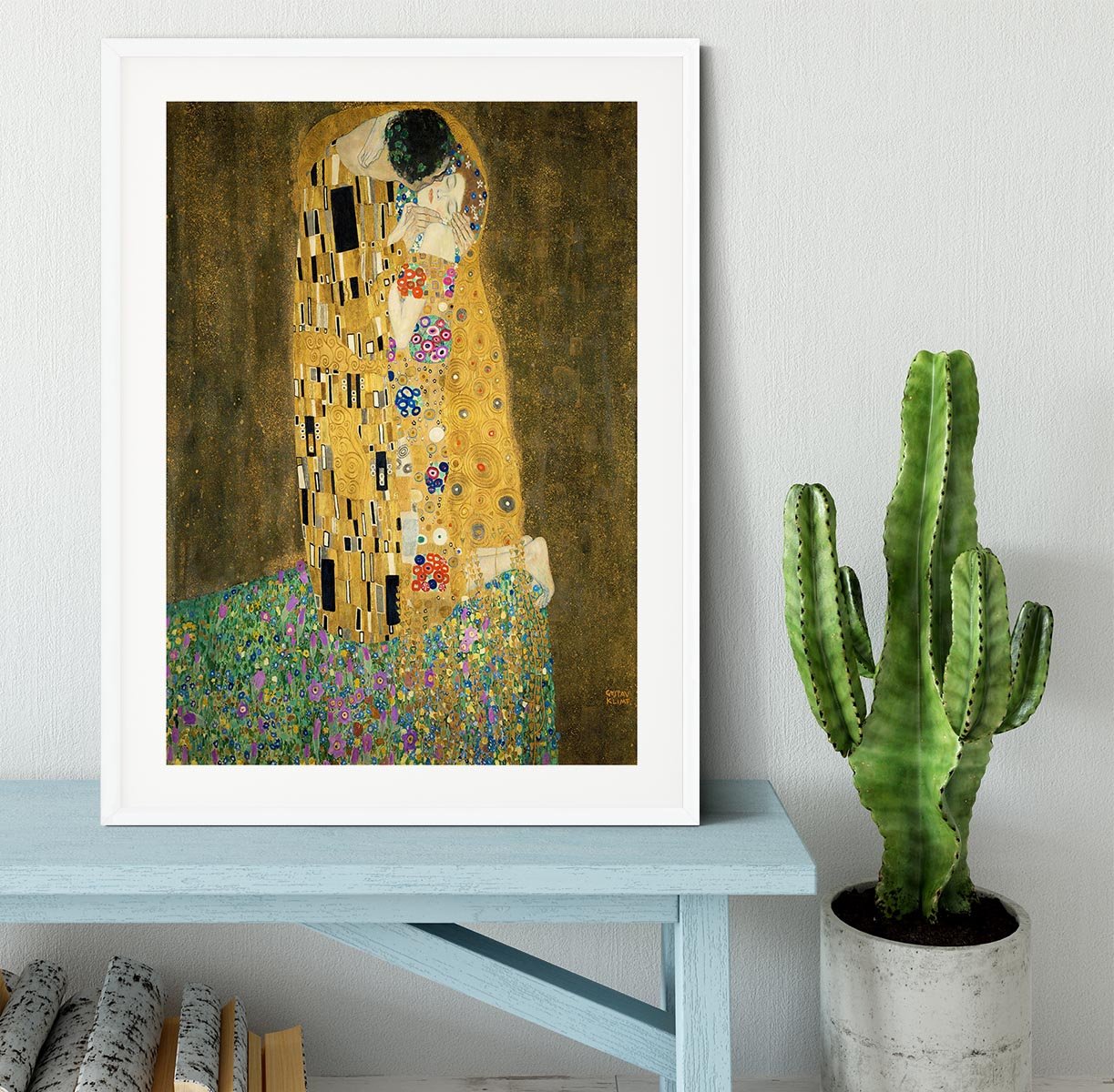 The Kiss by Klimt 2 Framed Print - Canvas Art Rocks - 5