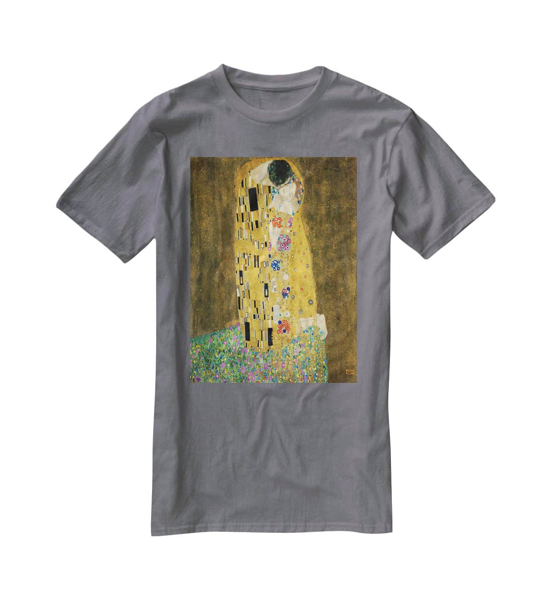 The Kiss by Klimt 2 T-Shirt - Canvas Art Rocks - 3