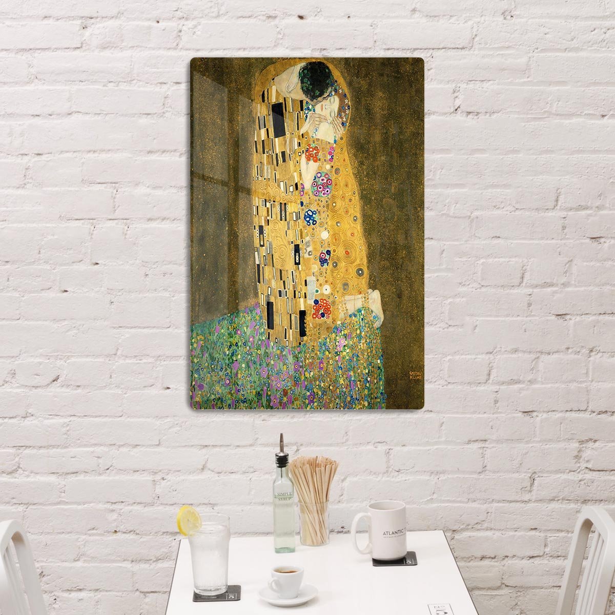 The Kiss by Klimt 2 HD Metal Print