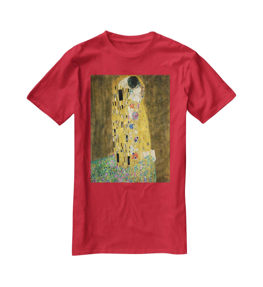 The Kiss by Klimt 2 T-Shirt - Canvas Art Rocks - 4