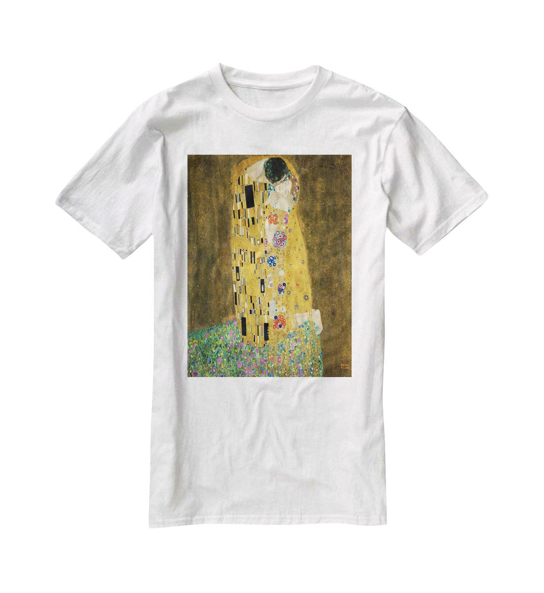 The Kiss by Klimt 2 T-Shirt - Canvas Art Rocks - 5