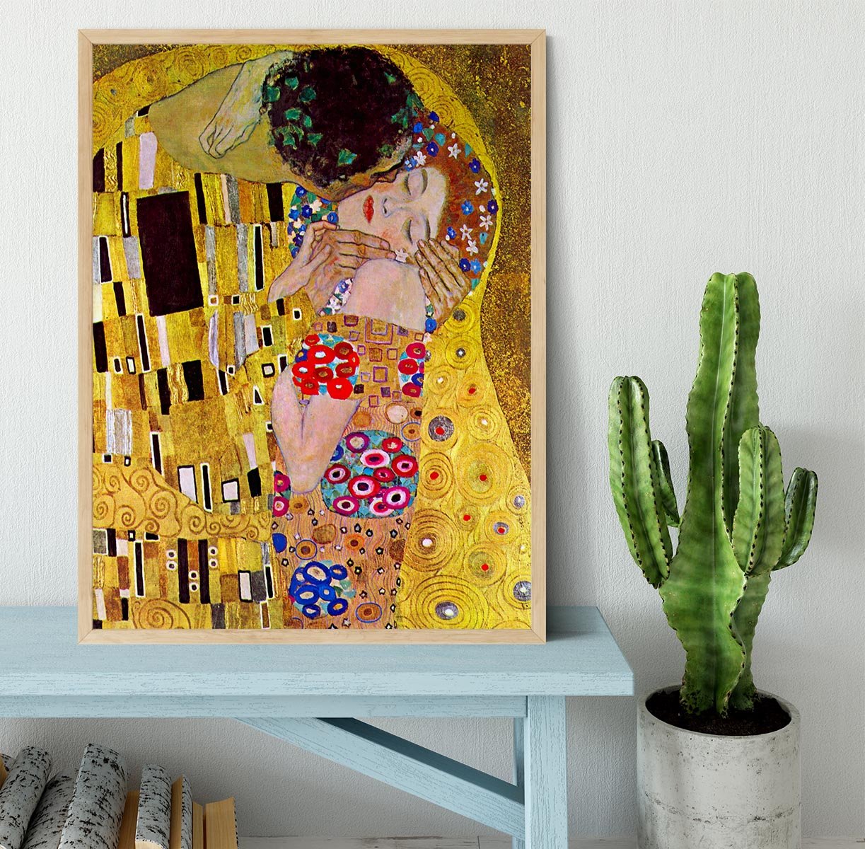 The Kiss by Klimt Framed Print - Canvas Art Rocks - 4
