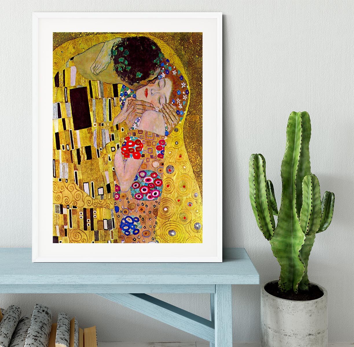 The Kiss by Klimt Framed Print - Canvas Art Rocks - 5