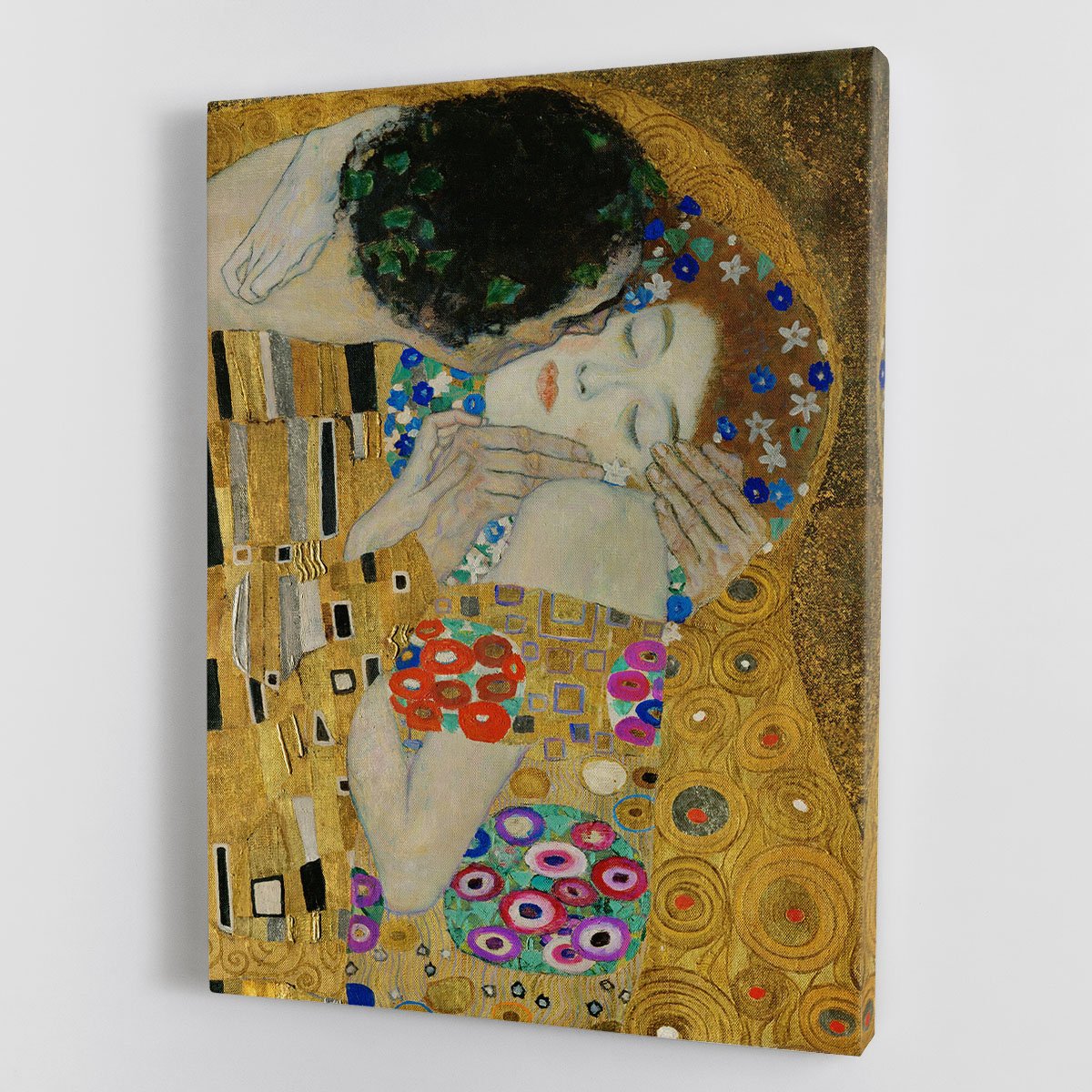 The Kiss detail by Klimt Canvas Print or Poster