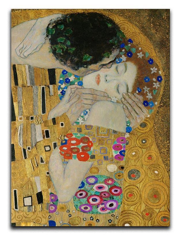 The Kiss detail by Klimt Canvas Print or Poster  - Canvas Art Rocks - 1