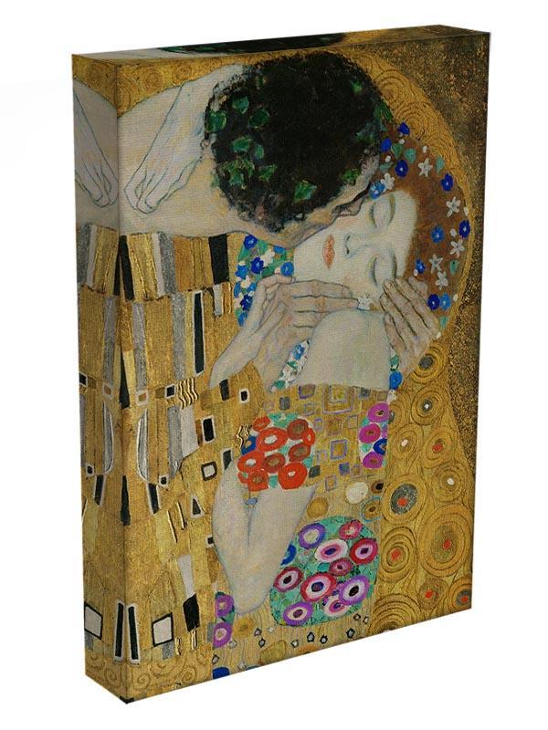 The Kiss detail by Klimt Canvas Print or Poster - Canvas Art Rocks - 3