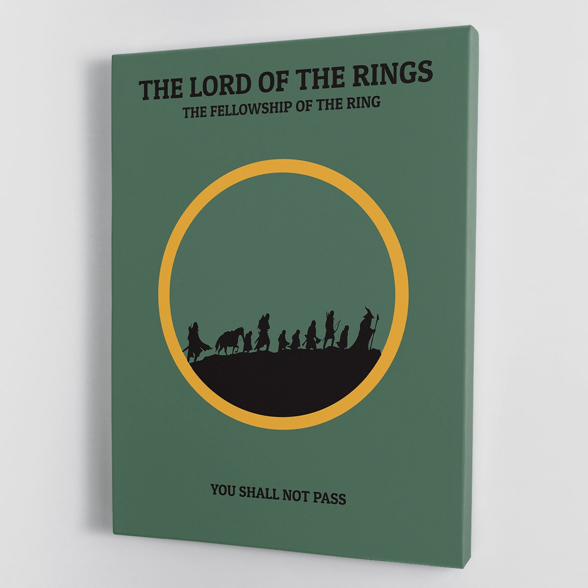 The Lord Of The Rings Fellowship If The Ring Minimal Movie Canvas Print or Poster