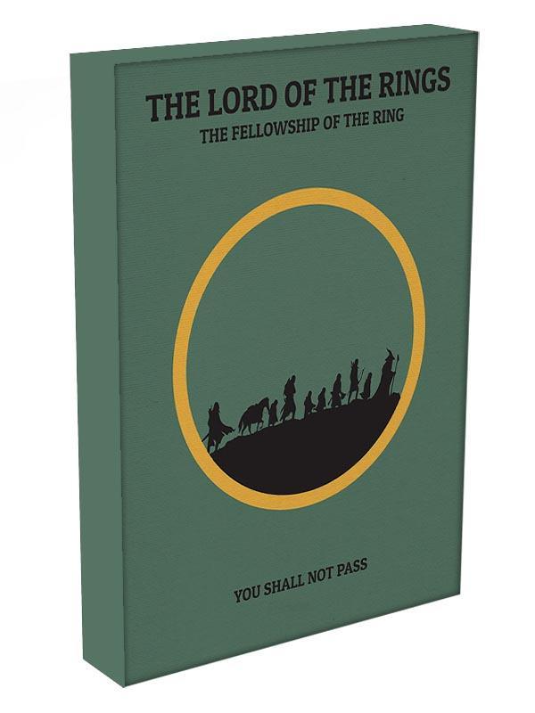 The Lord Of The Rings Fellowship If The Ring Minimal Movie Canvas Print or Poster - Canvas Art Rocks - 3