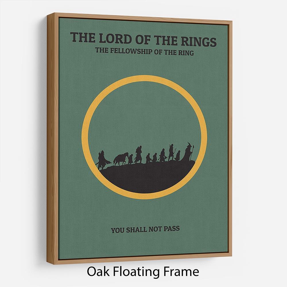 The Lord Of The Rings Fellowship If The Ring Minimal Movie Floating Frame Canvas - Canvas Art Rocks - 9