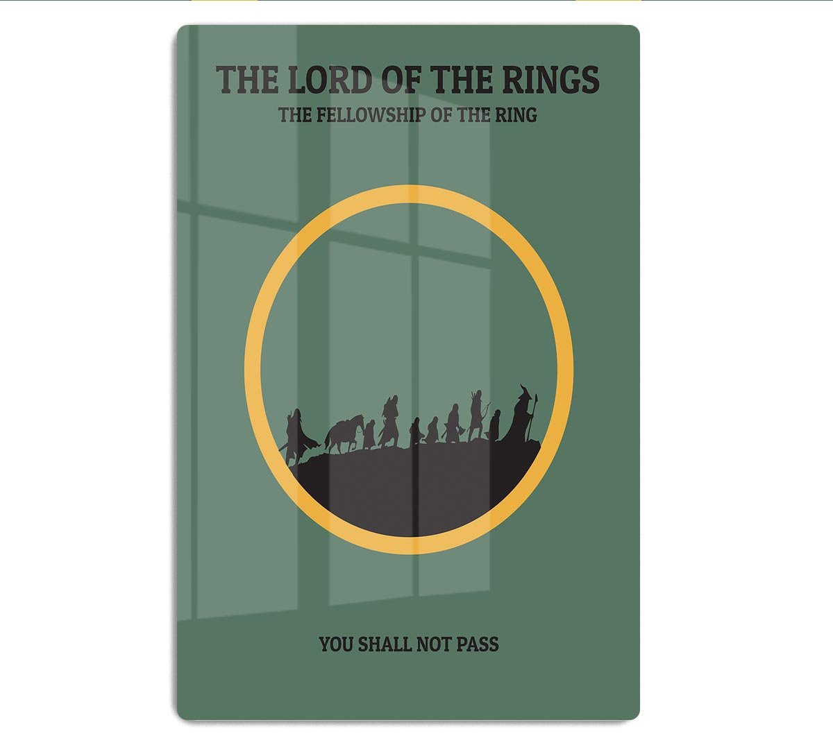 The Lord Of The Rings Fellowship If The Ring Minimal Movie HD Metal Print