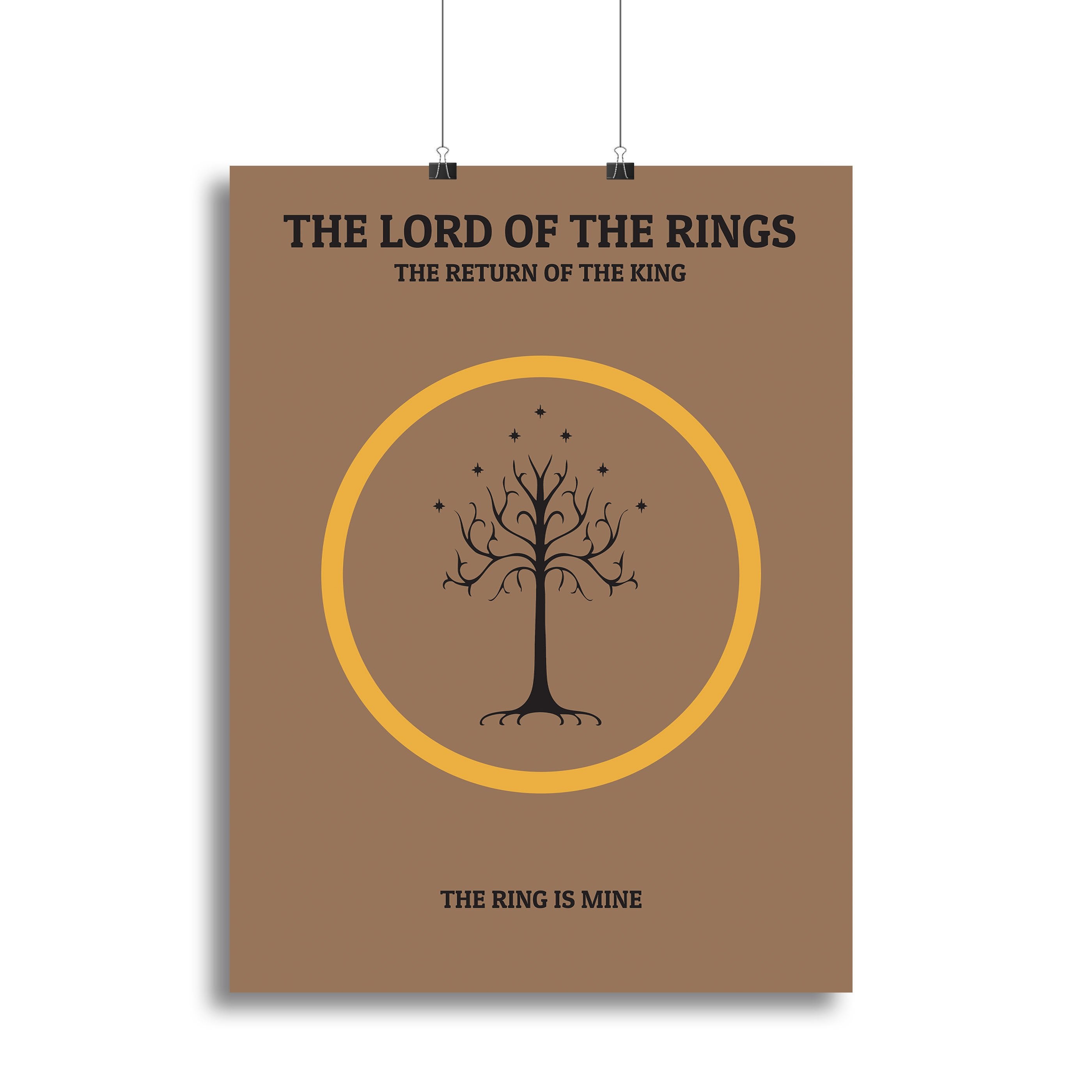 The Lord Of The Rings The Return Of The King Minimal Movie Canvas Print or Poster