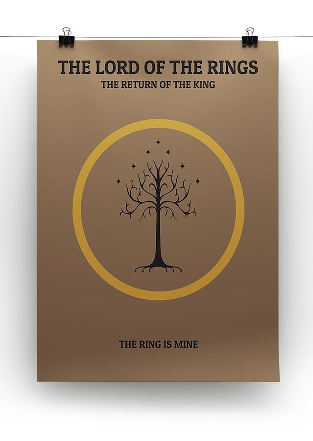 The Lord Of The Rings The Return Of The King Minimal Movie Canvas Print or Poster - Canvas Art Rocks - 2