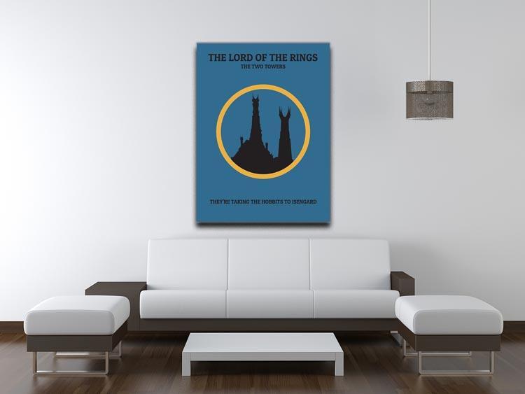 The Lord Of The Rings The Two Towers Minimal Movie Canvas Print or Poster - Canvas Art Rocks - 4