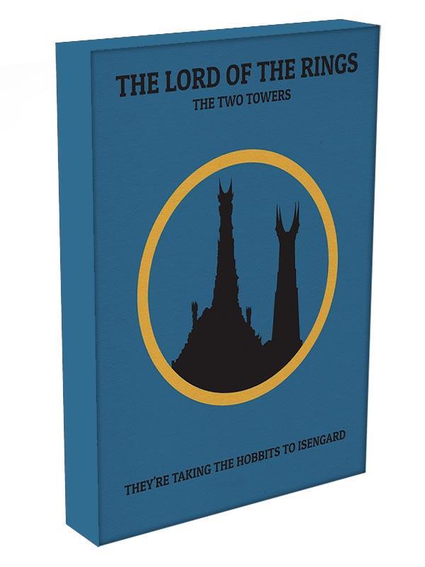 The Lord Of The Rings The Two Towers Minimal Movie Canvas Print or Poster - Canvas Art Rocks - 3