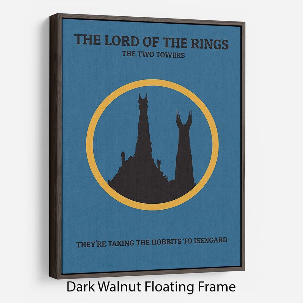 The Lord Of The Rings The Two Towers Minimal Movie Floating Frame Canvas - Canvas Art Rocks - 5