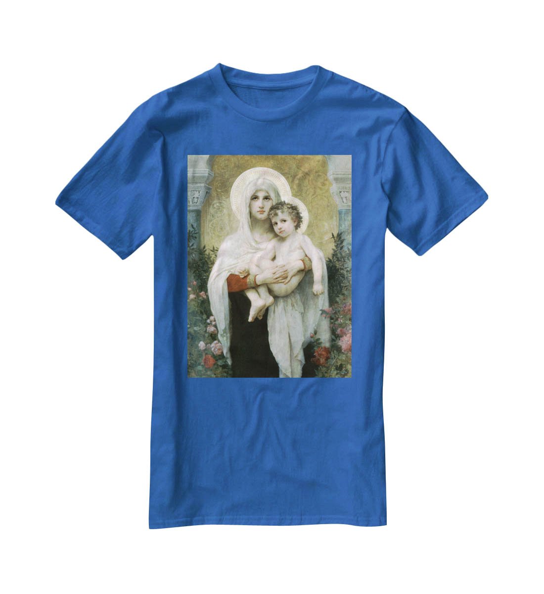 The Madonna of the Roses By Bouguereau T-Shirt - Canvas Art Rocks - 2
