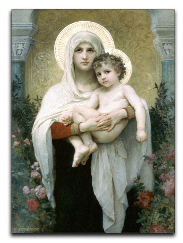 The Madonna of the Roses By Bouguereau Canvas Print or Poster  - Canvas Art Rocks - 1