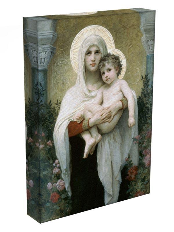 The Madonna of the Roses By Bouguereau Canvas Print or Poster - Canvas Art Rocks - 3