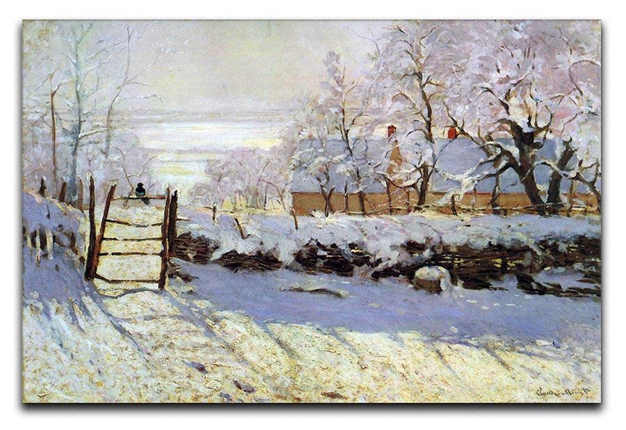 The Magpie by Monet Canvas Print & Poster  - Canvas Art Rocks - 1